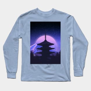 Fuji vaporwave Long Sleeve T-Shirt